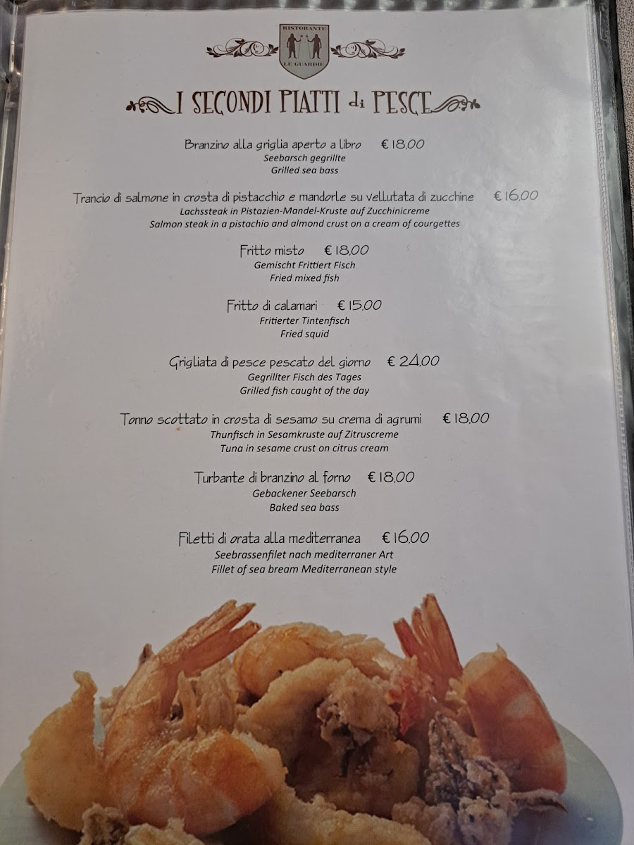 Menu Ristorante Pizzeria Le Guardie-5