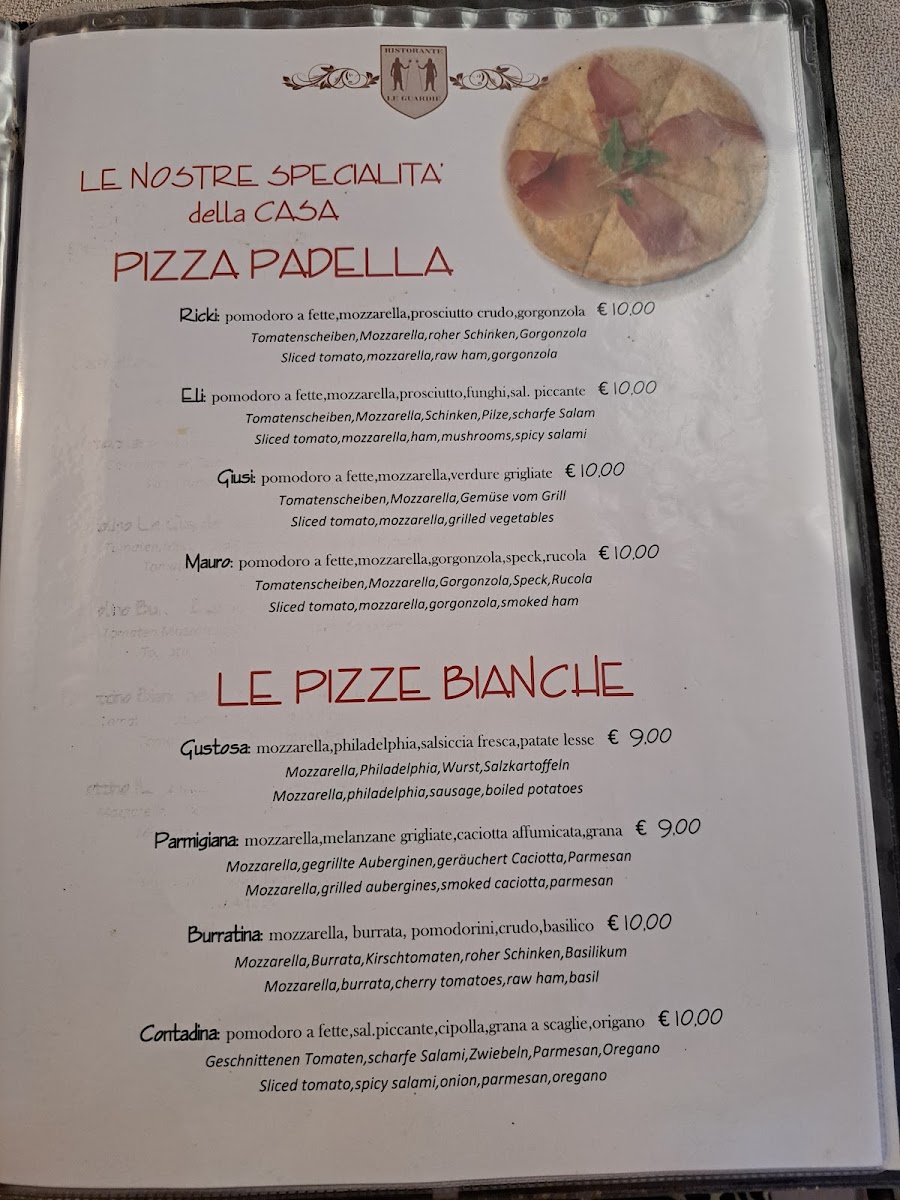 Menu Ristorante Pizzeria Le Guardie-6